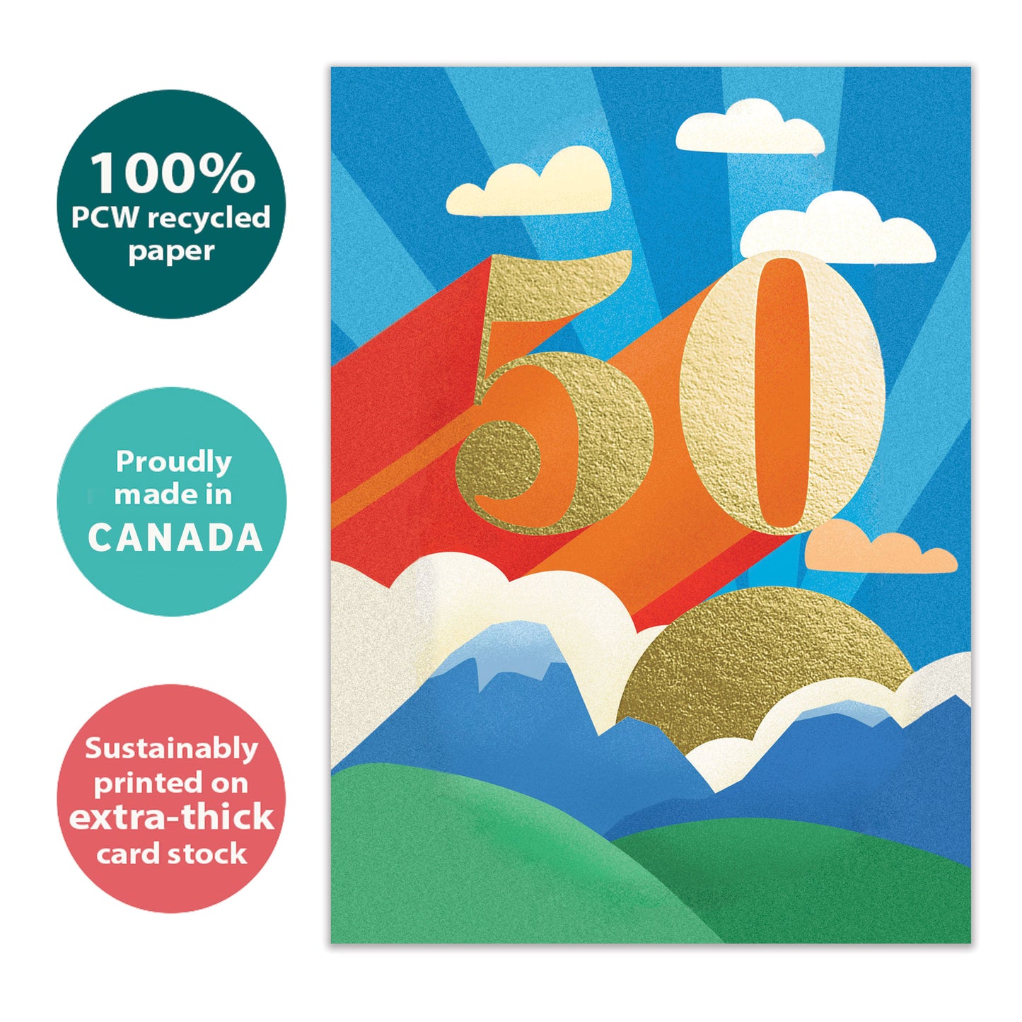 Next Leg 50 Milestone Birthday Card