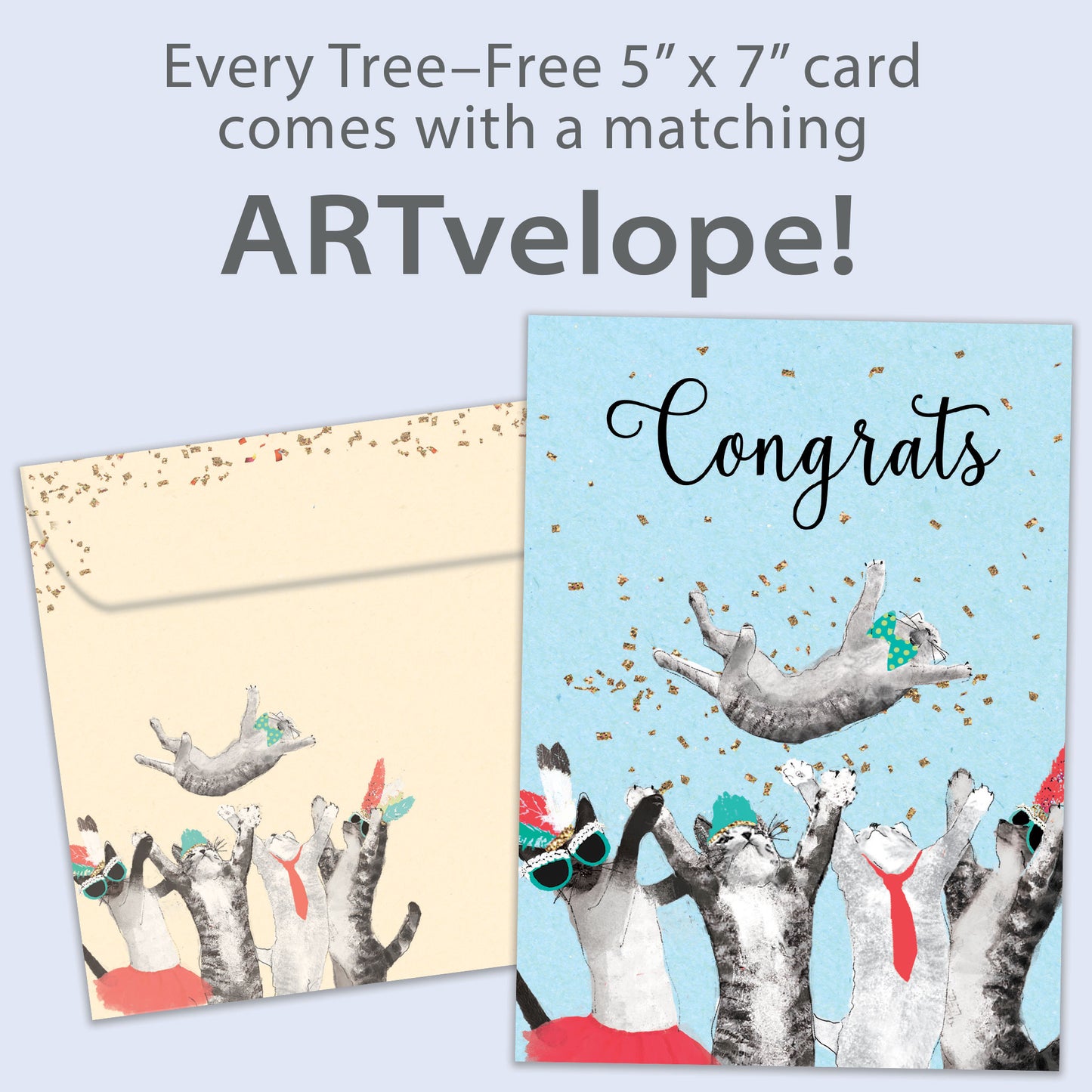 Cat Congrats Congratulations Card