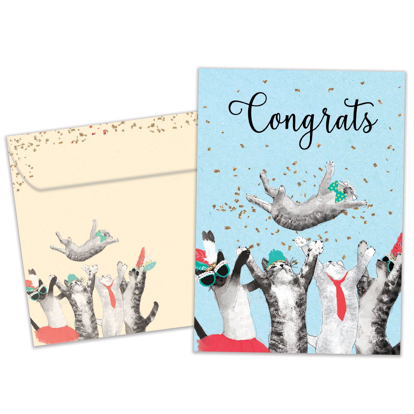 Cat Congrats Congratulations Card