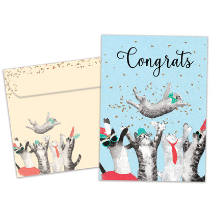 Cat Congrats Congratulations Card