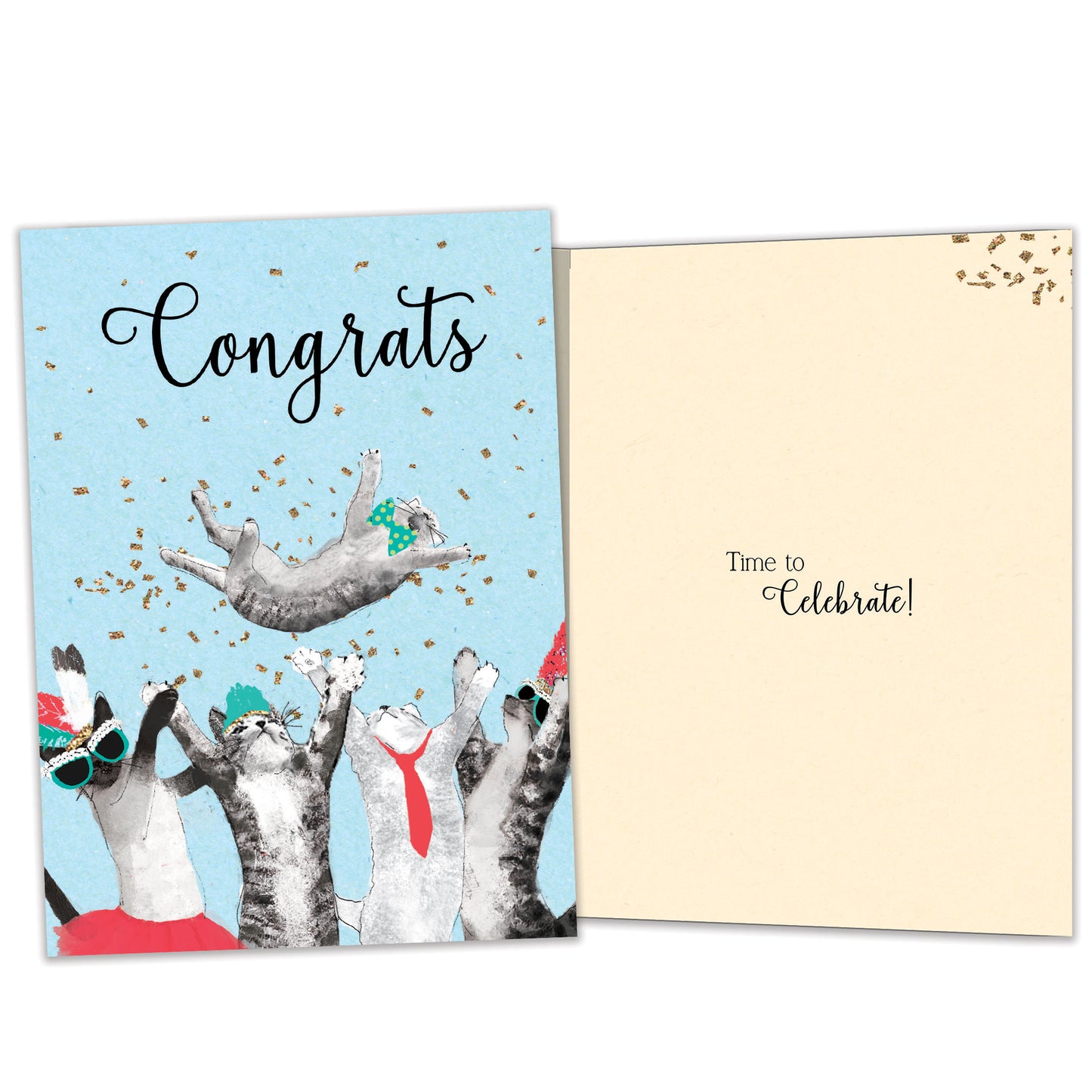 Cat Congrats Congratulations Card