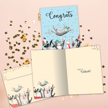 Cat Congrats Congratulations Card