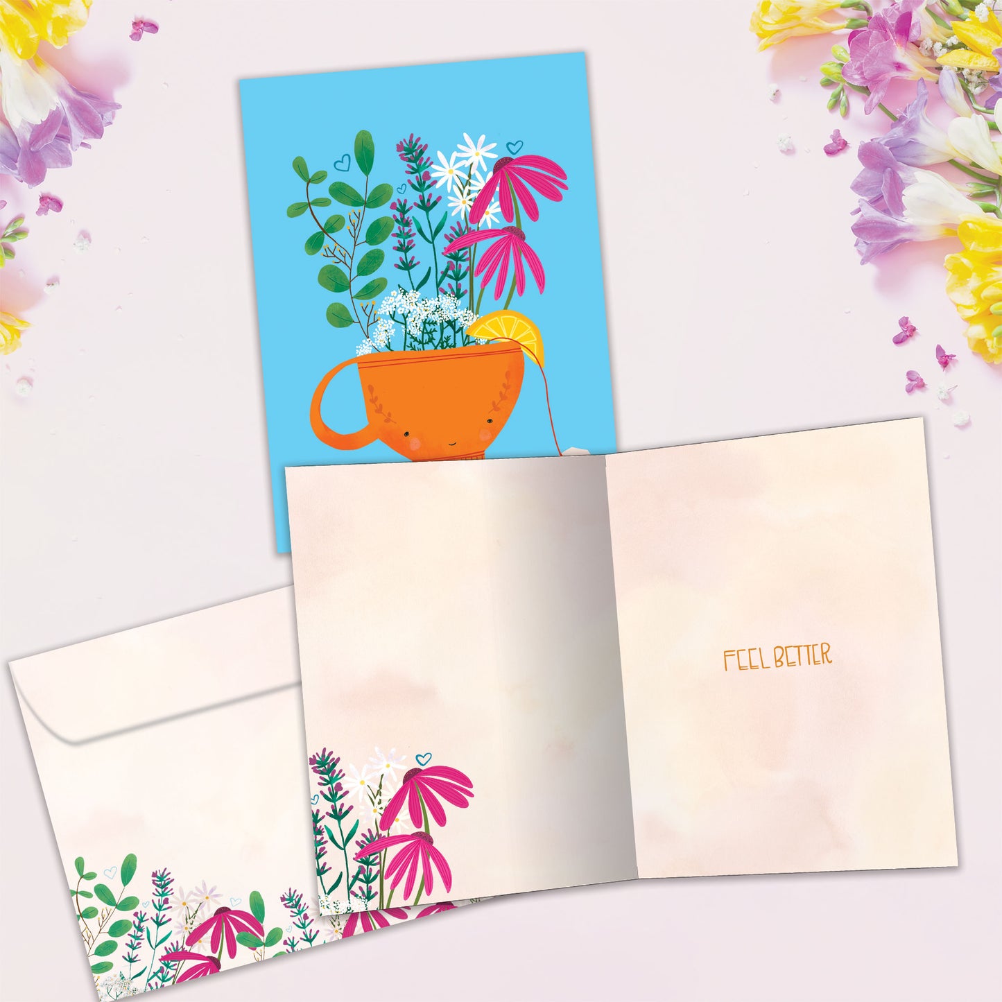 Feel Better Tea Get Well Card