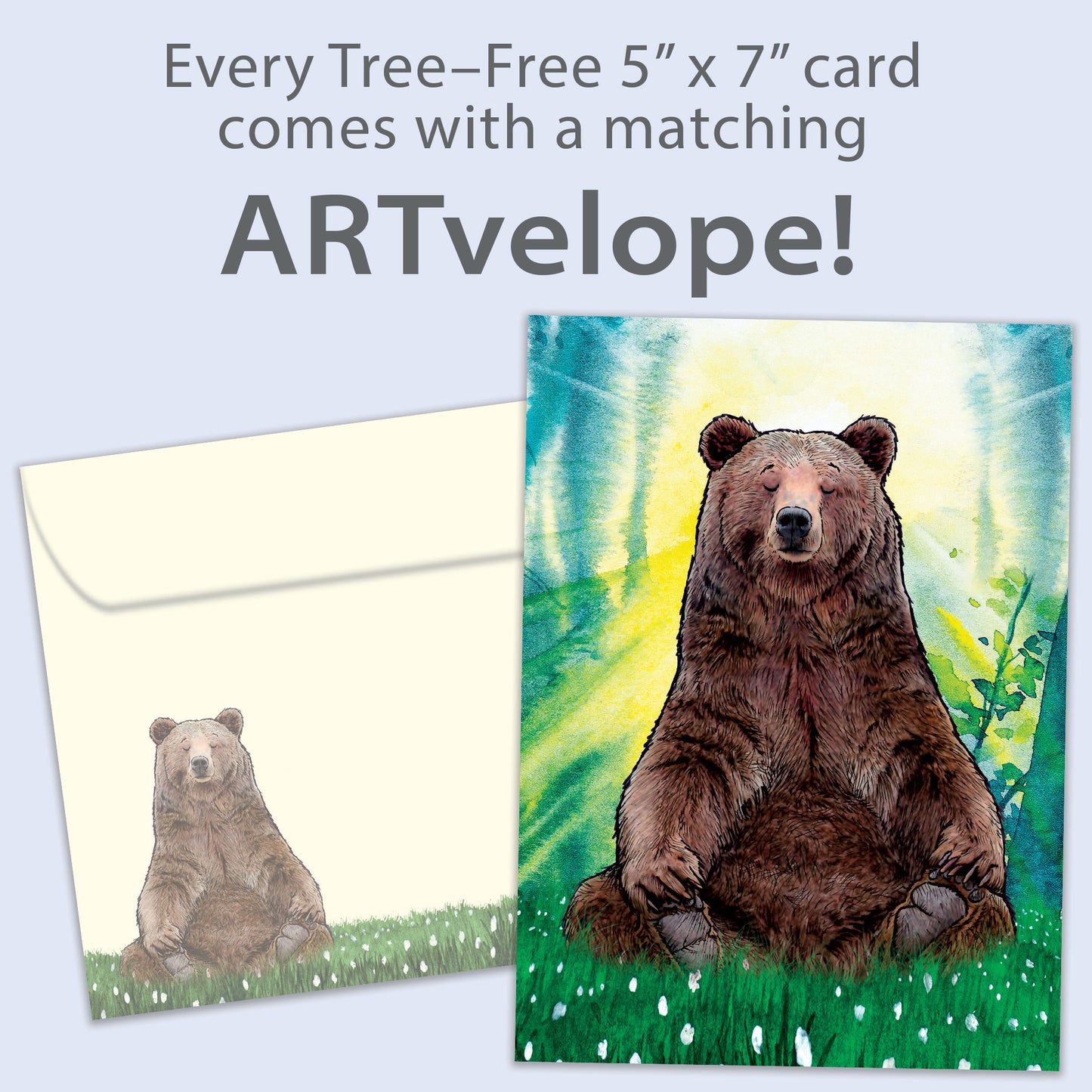 Peaceful Bear Just Because Card