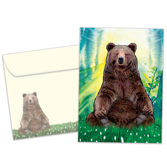 Peaceful Bear Just Because Card