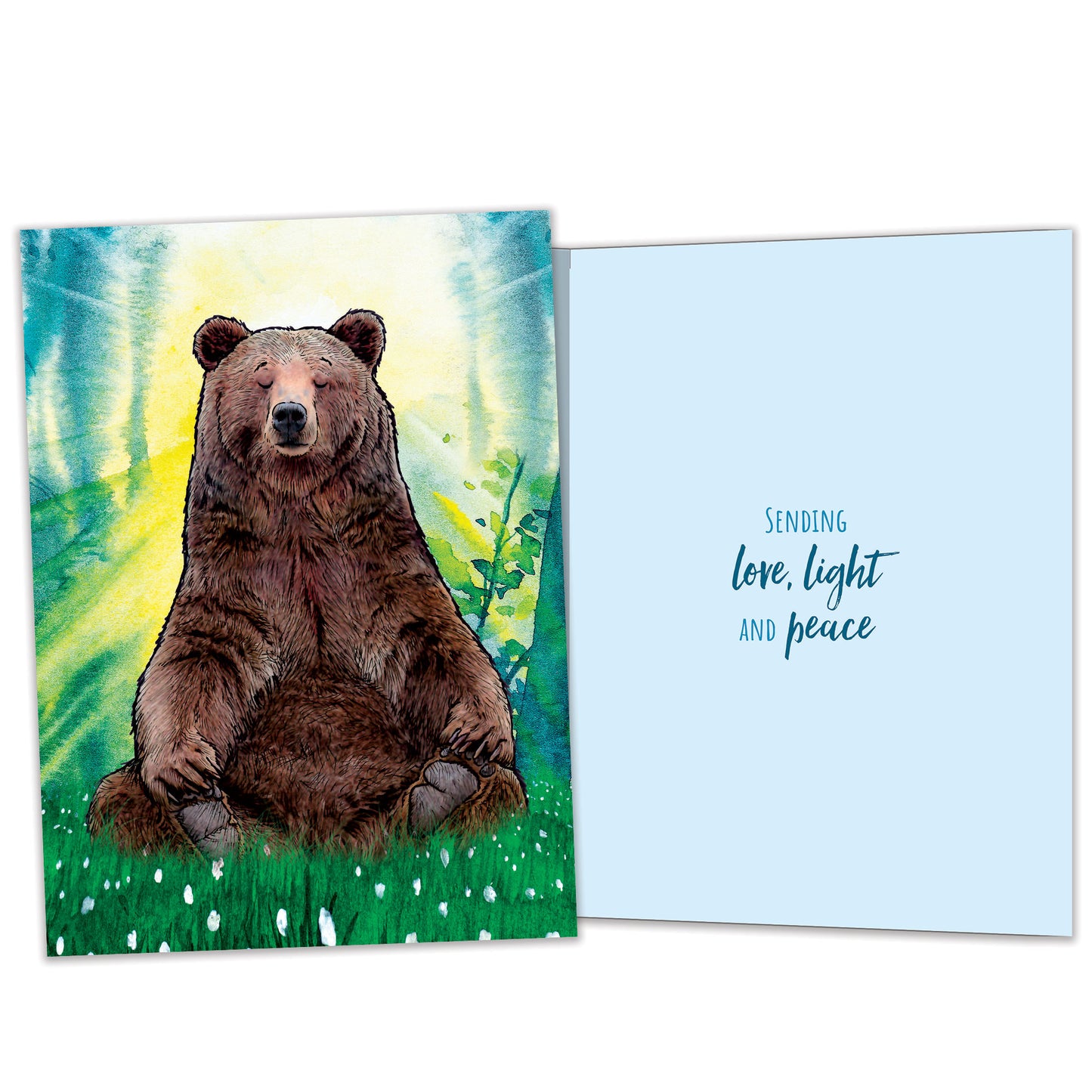 Peaceful Bear Just Because Card