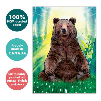 Peaceful Bear Just Because Card