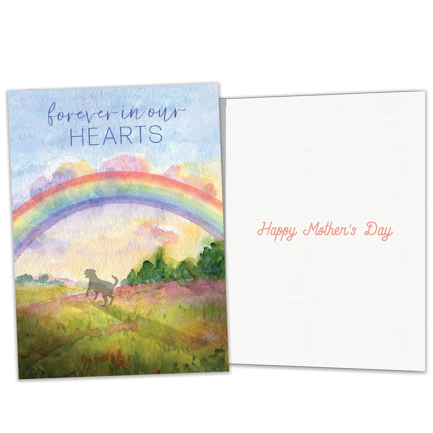 Sweet Dog Rainbow Pet Sympathy Card