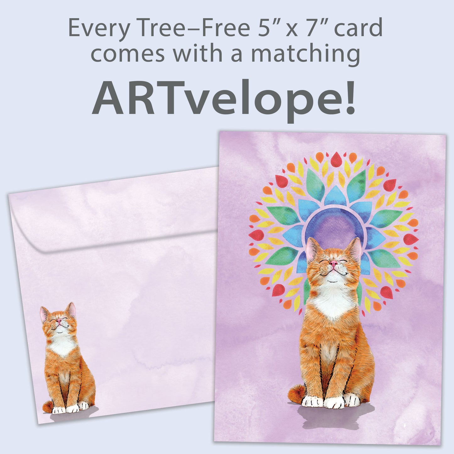Good Vibes Cat Just Because Card