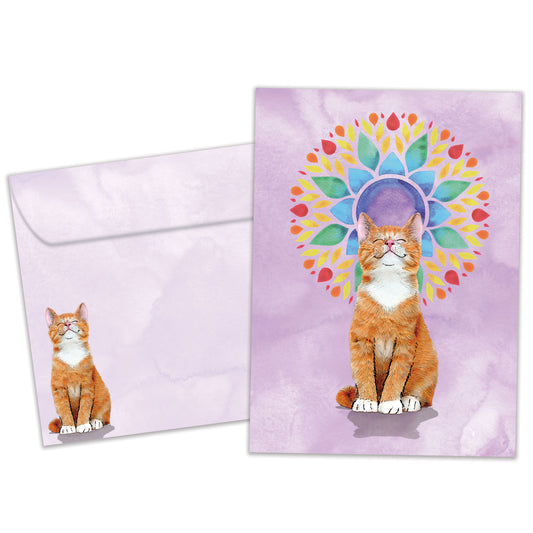 Good Vibes Cat Just Because Card