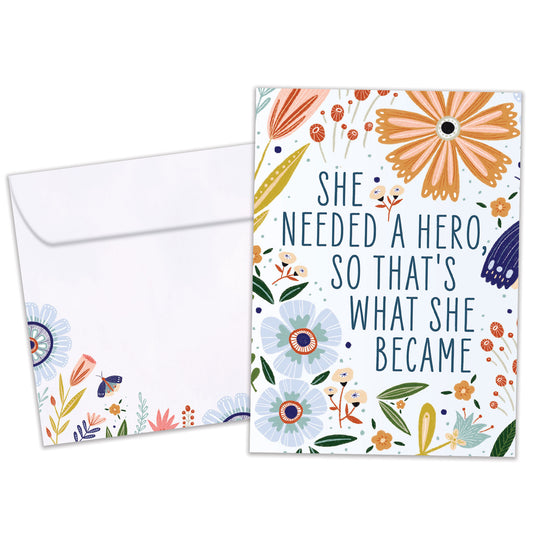 What She Became Just Because Card