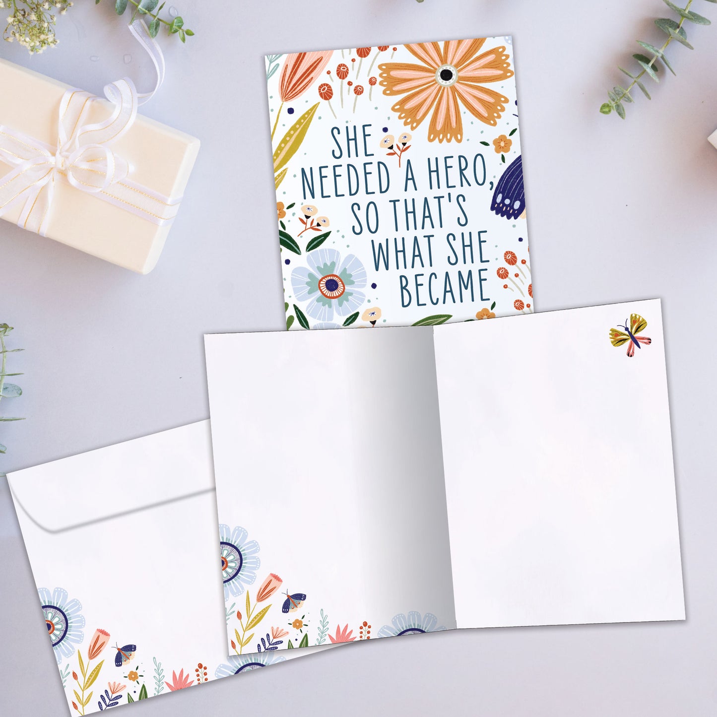 What She Became Just Because Card