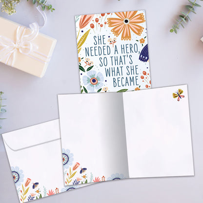What She Became Just Because Card