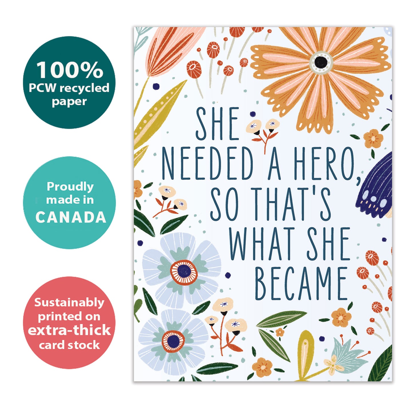 What She Became Just Because Card