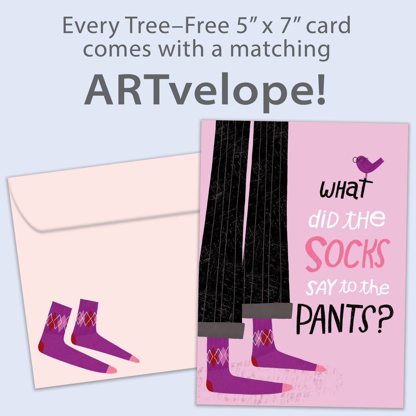 Socks and Pants Just Because Card