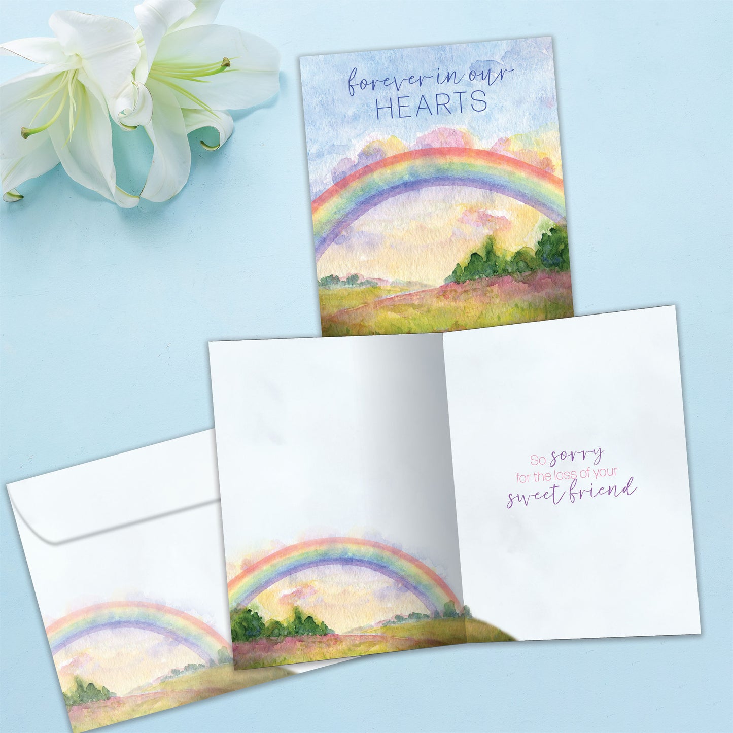 Sweet Pet Rainbow Pet Sympathy Card