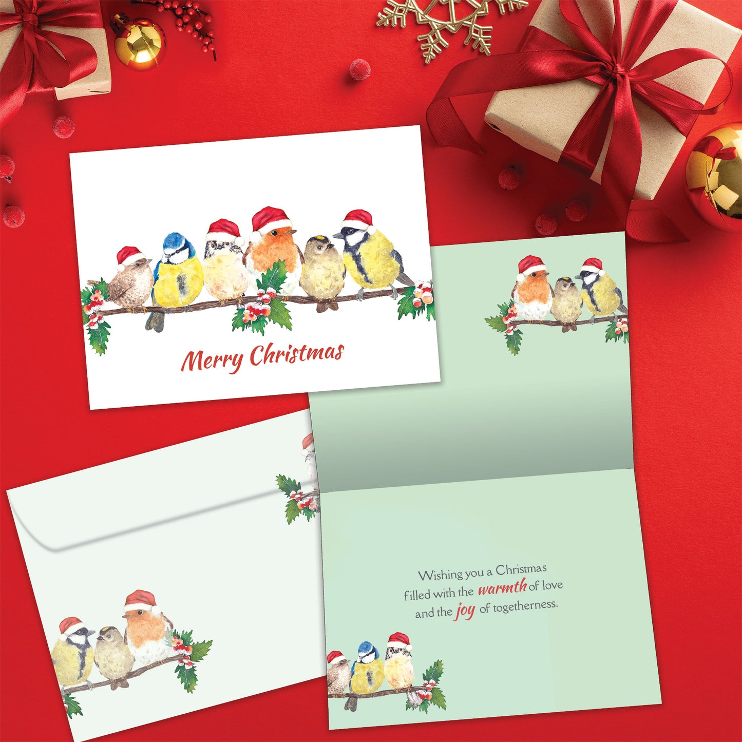 Bird Togetherness Christmas Card