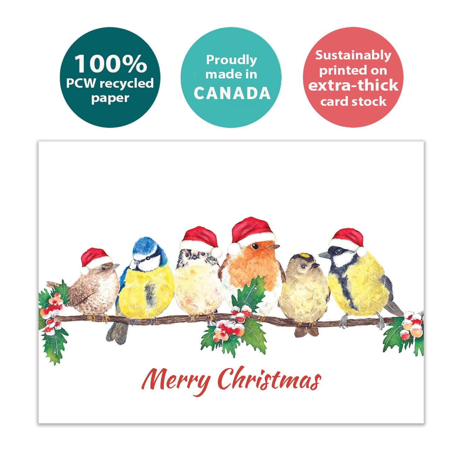 Bird Togetherness Christmas Card