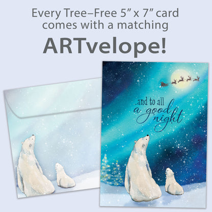 Polar Bear Wonder Christmas Card
