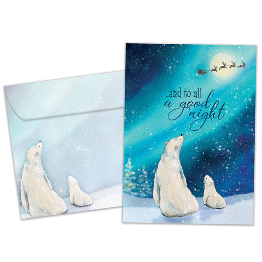 Polar Bear Wonder Christmas Card