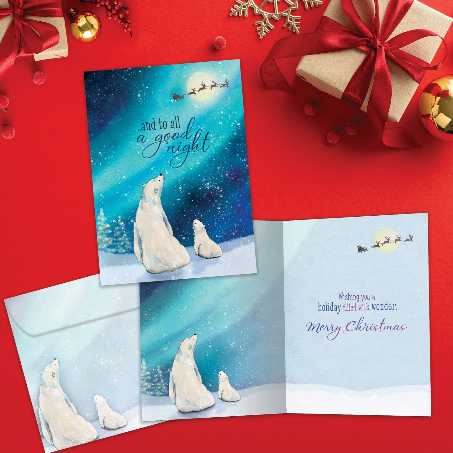 Polar Bear Wonder Christmas Card