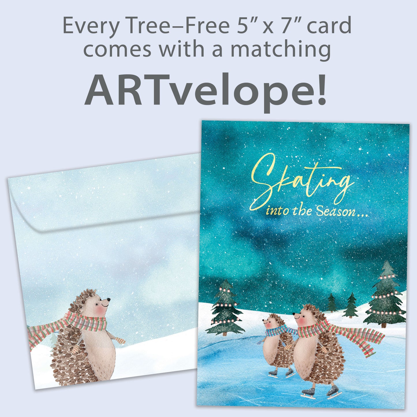Happy Hedgehogs Christmas Card