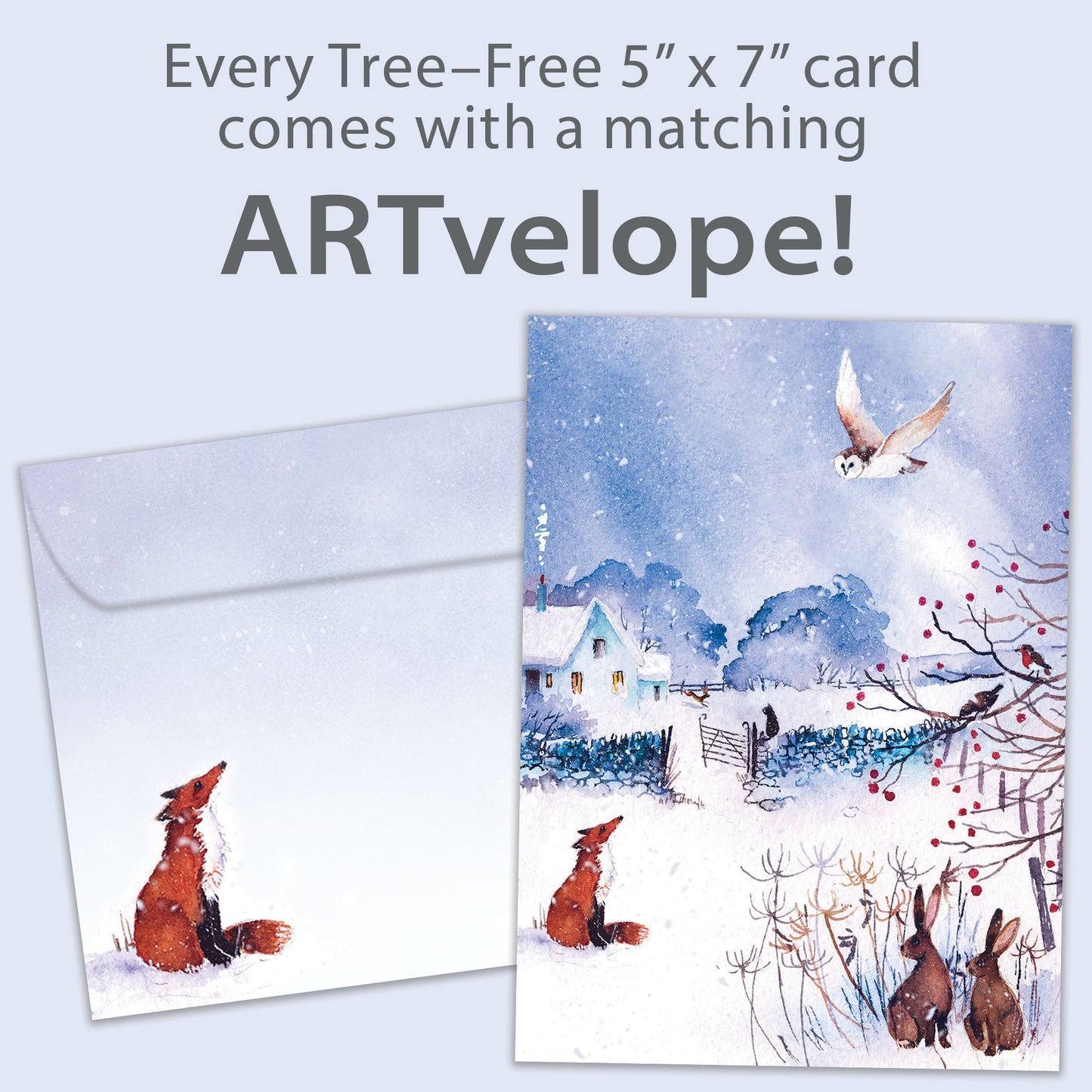 Winter Serenity Solstice Card