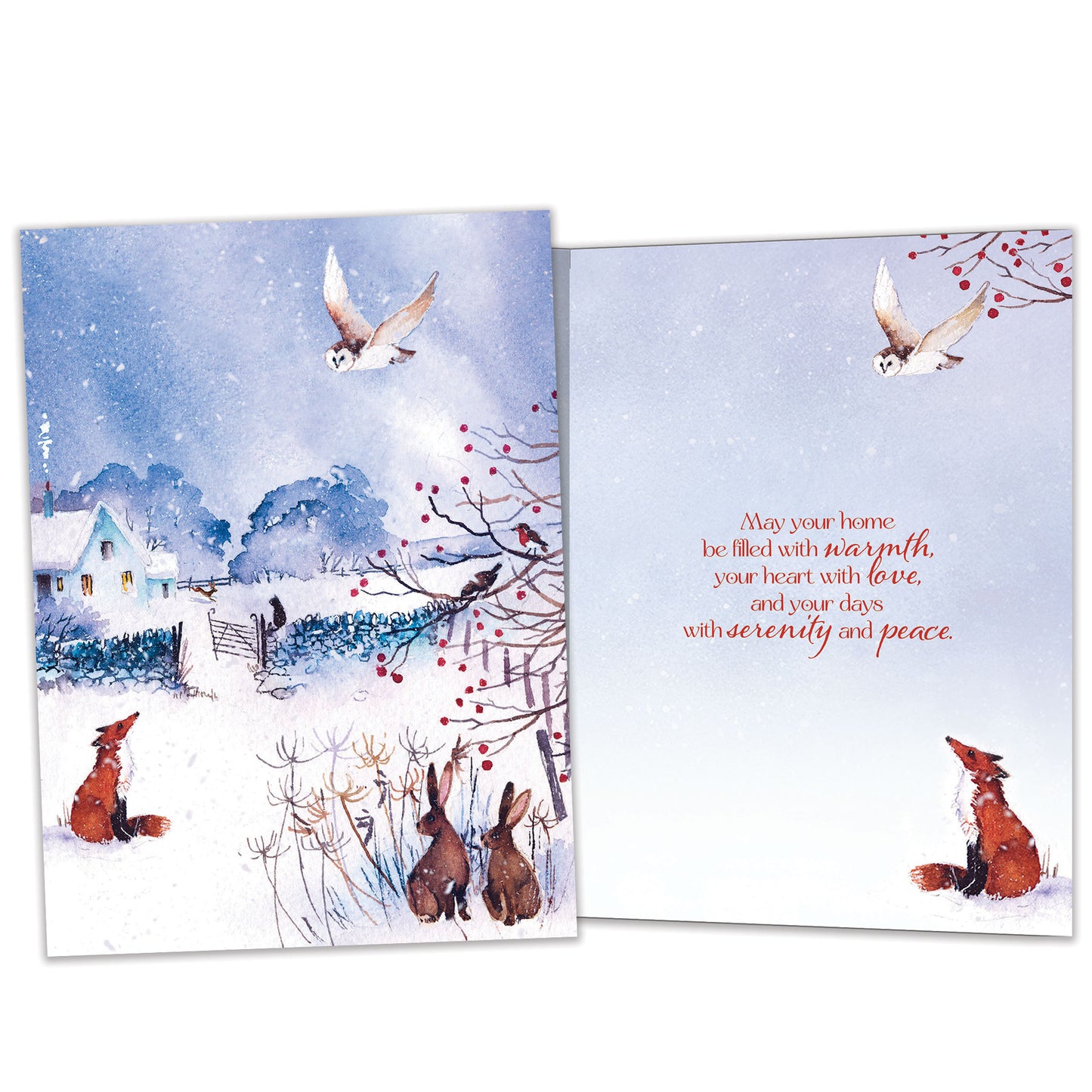 Winter Serenity Solstice Card