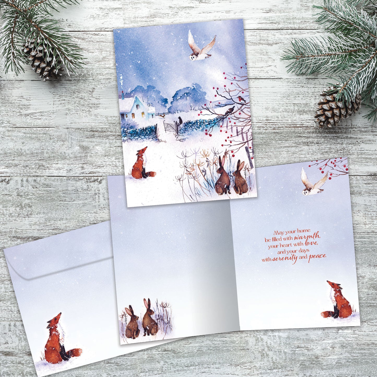 Winter Serenity Solstice Card