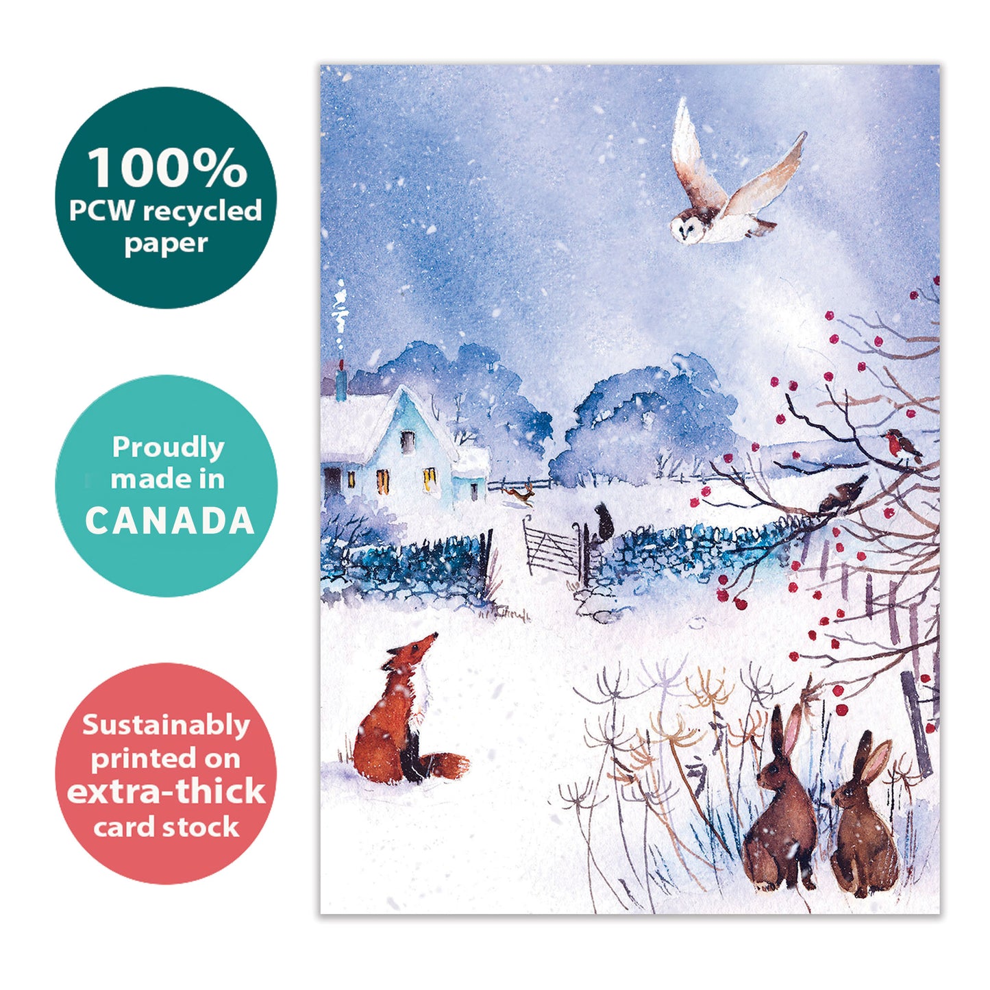 Winter Serenity Solstice Card