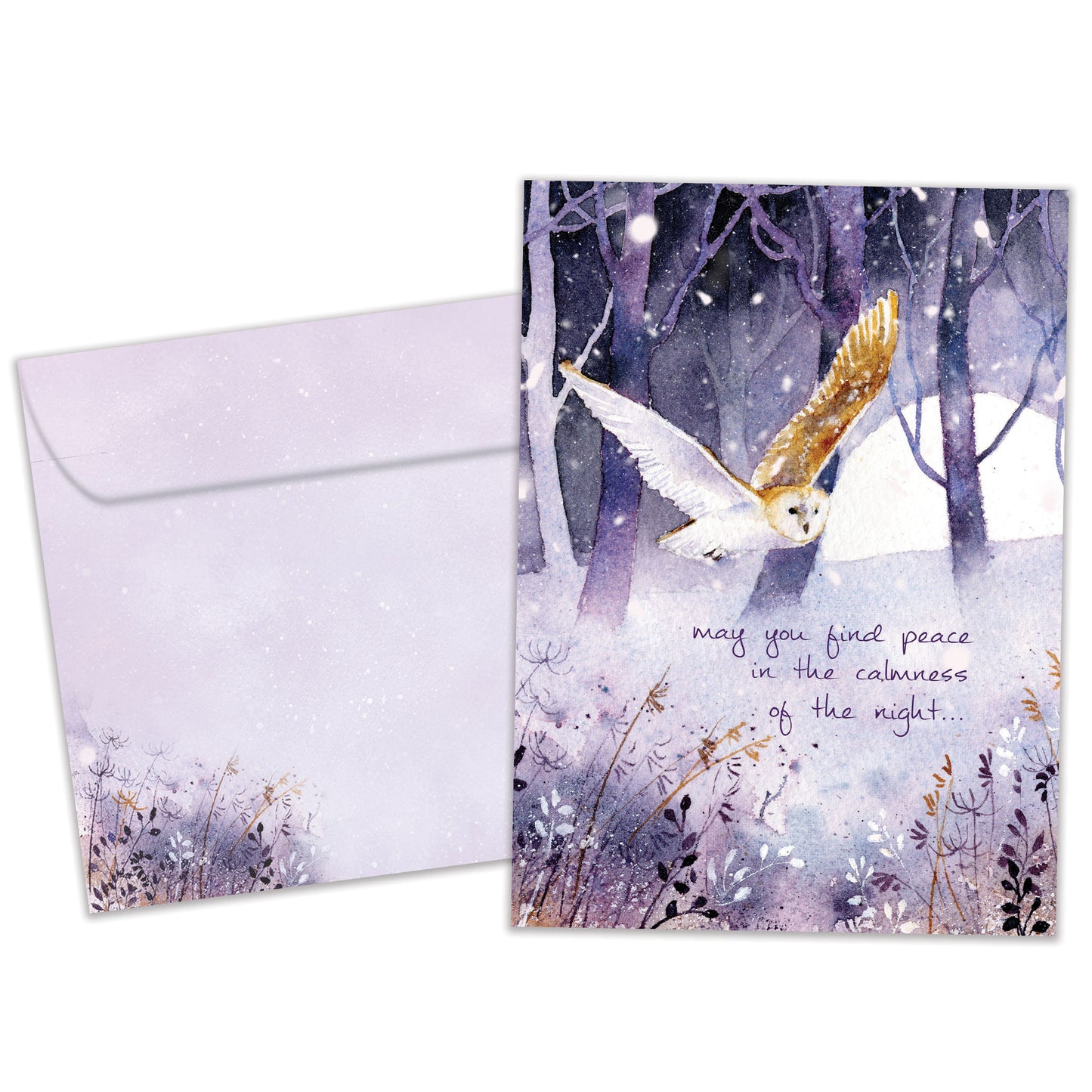 Owl Calmness Solstice Card