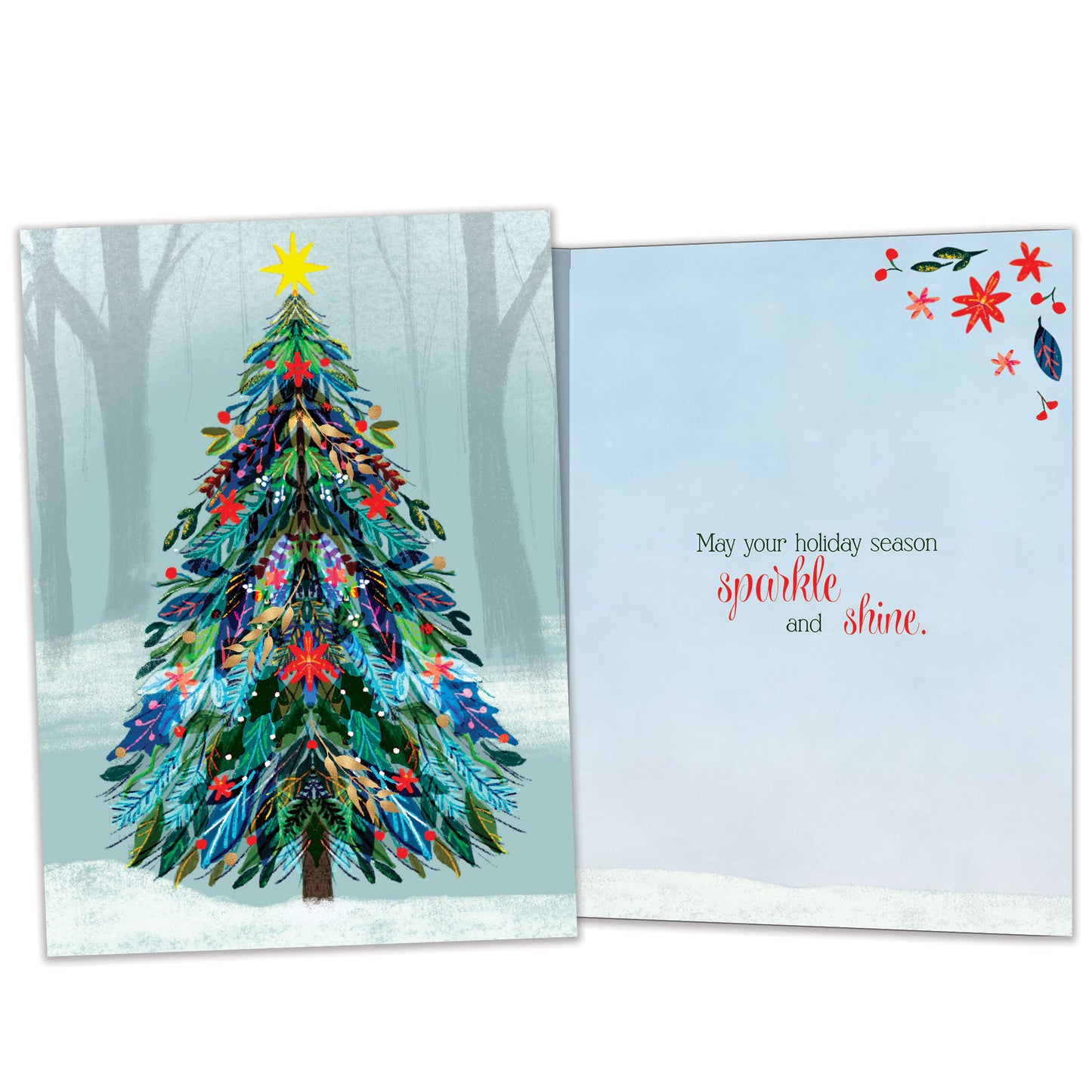 Tree Sparkle Christmas Card