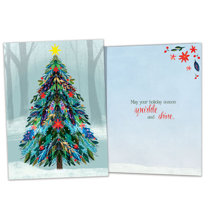 Tree Sparkle Christmas Card