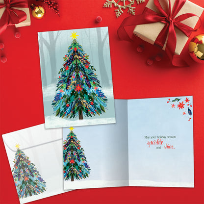 Tree Sparkle Christmas Card