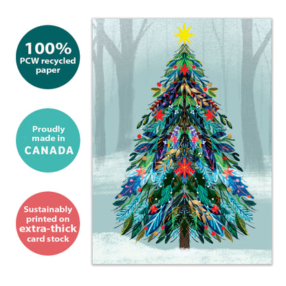 Tree Sparkle Christmas Card