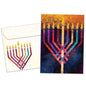 Menorah Glow Hanukkah Card