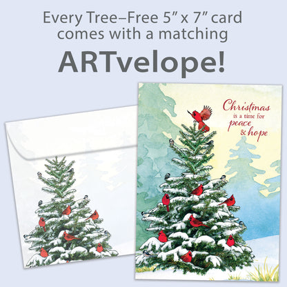 Cardinal Peace Christmas Card