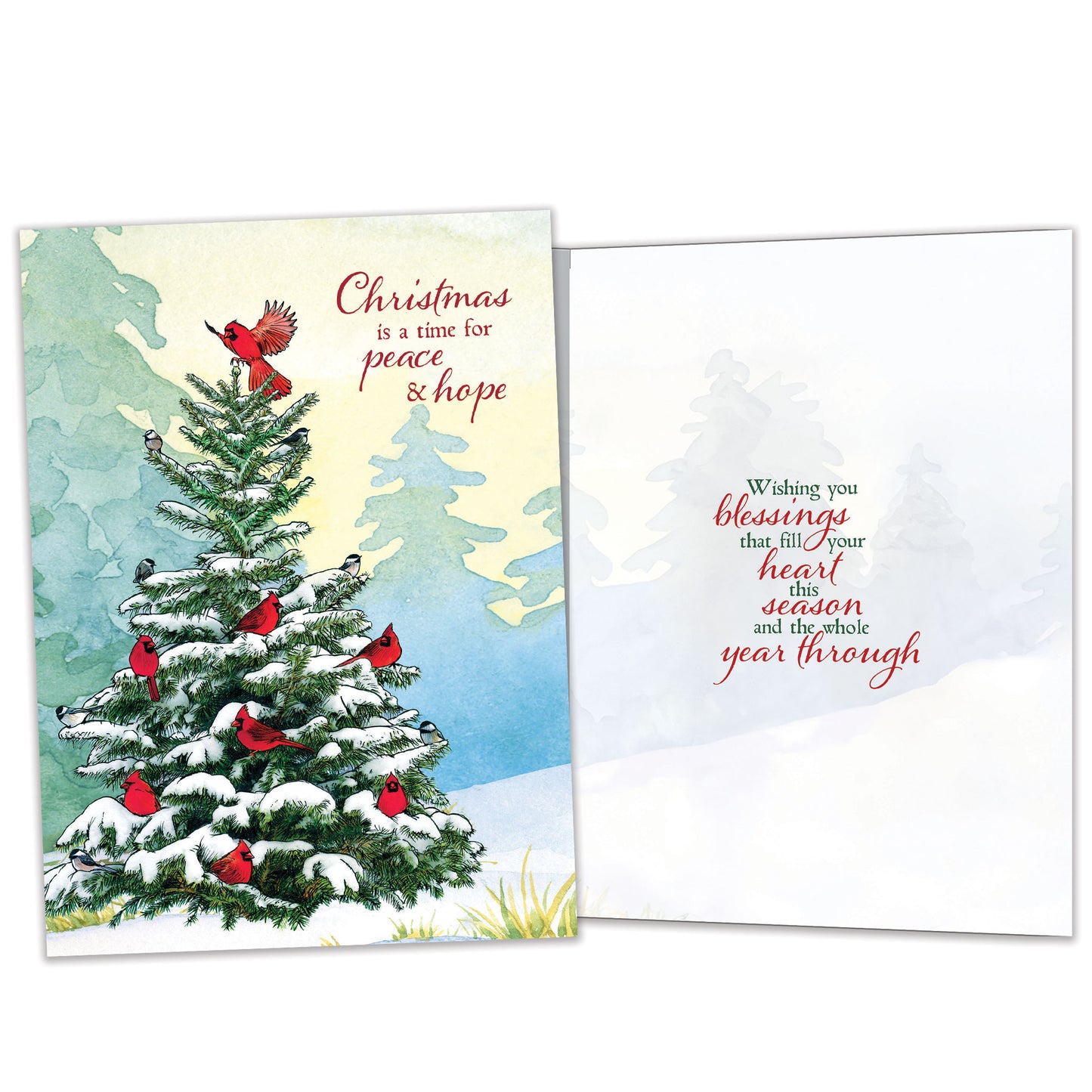 Cardinal Peace Christmas Card