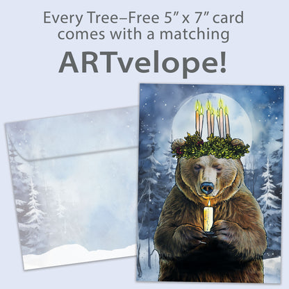 Bear Light Solstice Card