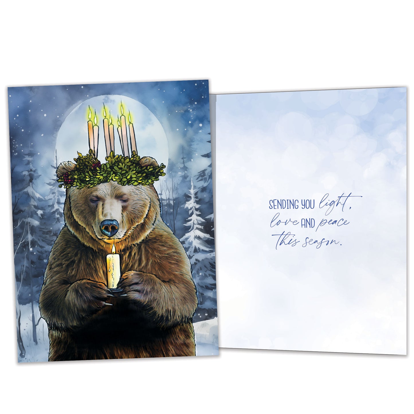 Bear Light Solstice Card