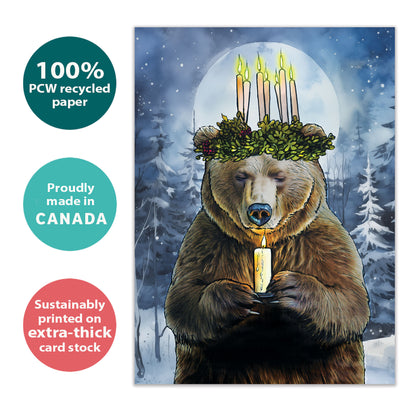 Bear Light Solstice Card