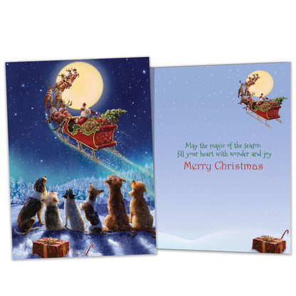 Dog Magic Christmas Card
