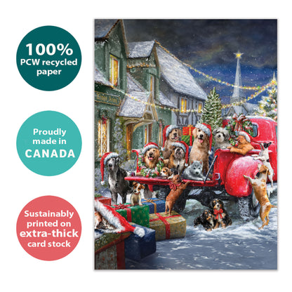 Dog Love Christmas Card