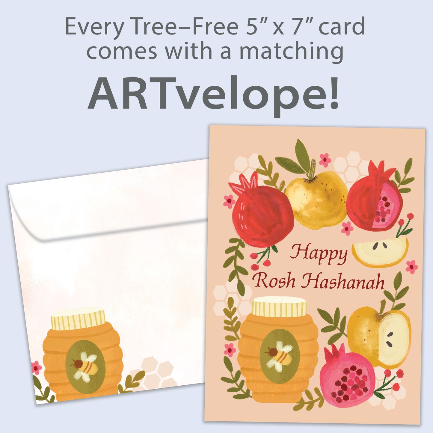 Umetukah Apples Rosh Hashanah Card