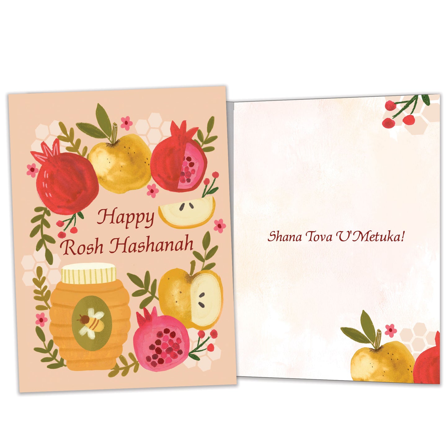 Umetukah Apples Rosh Hashanah Card