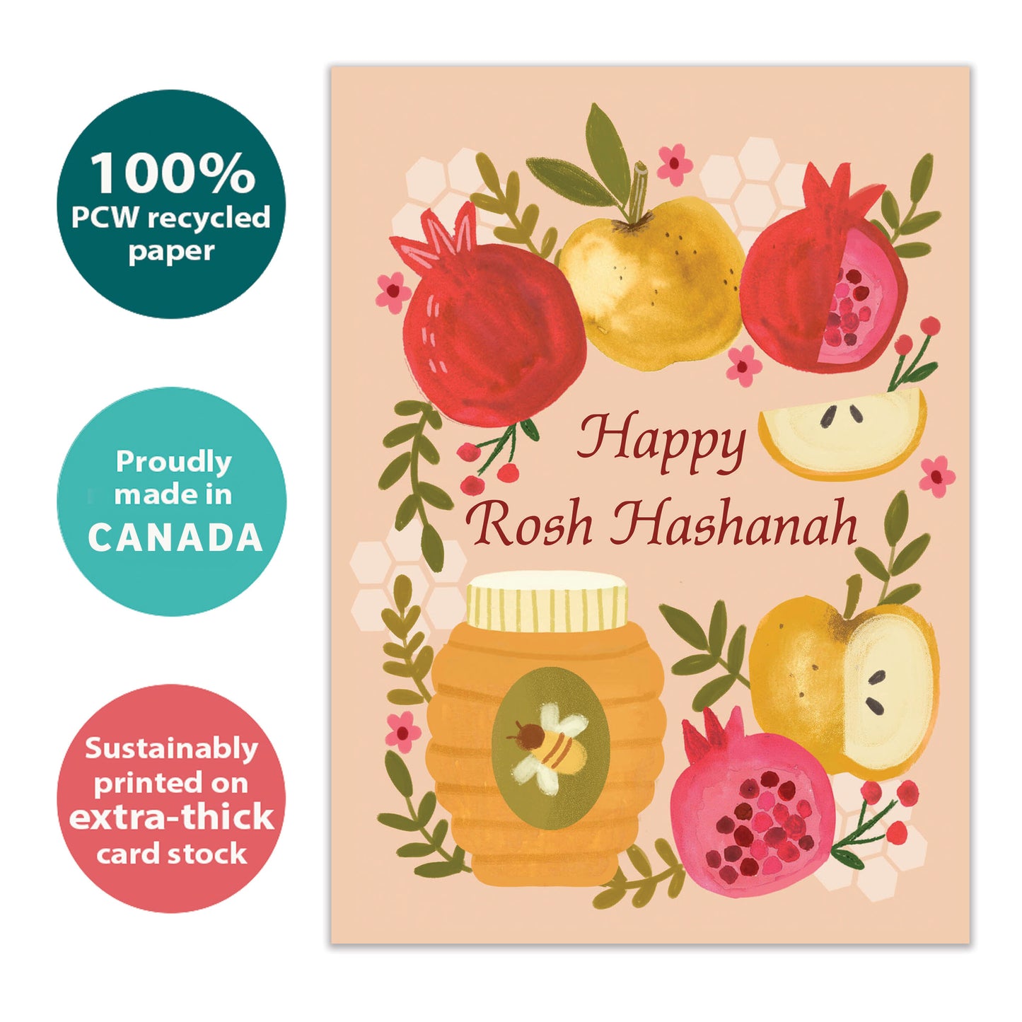 Umetukah Apples Rosh Hashanah Card