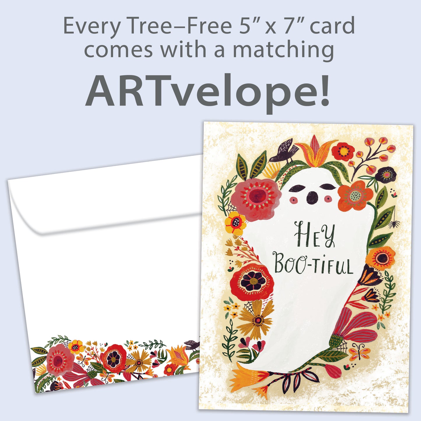 Bootiful Ghost Halloween Card