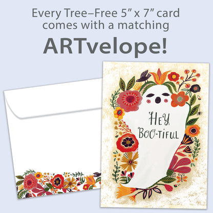 Bootiful Ghost Halloween Card