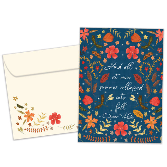 Floral Fall Thanksgiving Card