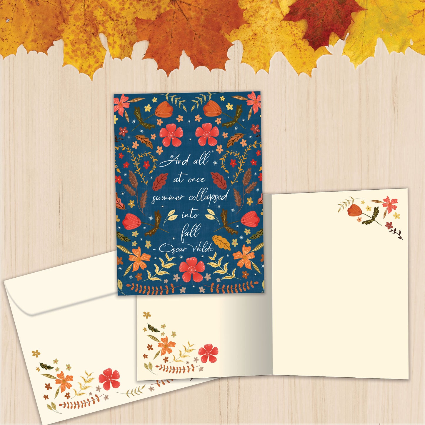 Floral Fall Thanksgiving Card